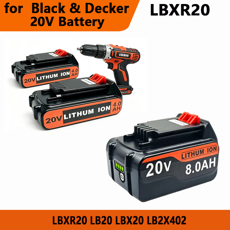 for 3/4/6/8Ah Long Runtime BL2 - Black+Decker Tool 20V Max 评论和价格
