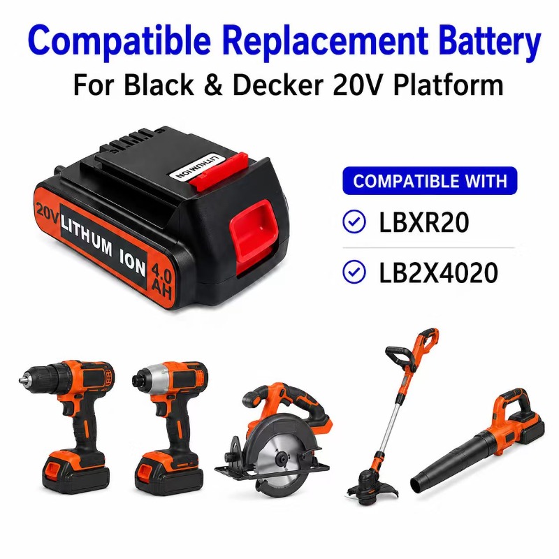 for 3/4/6/8Ah Long Runtime BL2 - Black+Decker Tool 20V Max 评论和价格