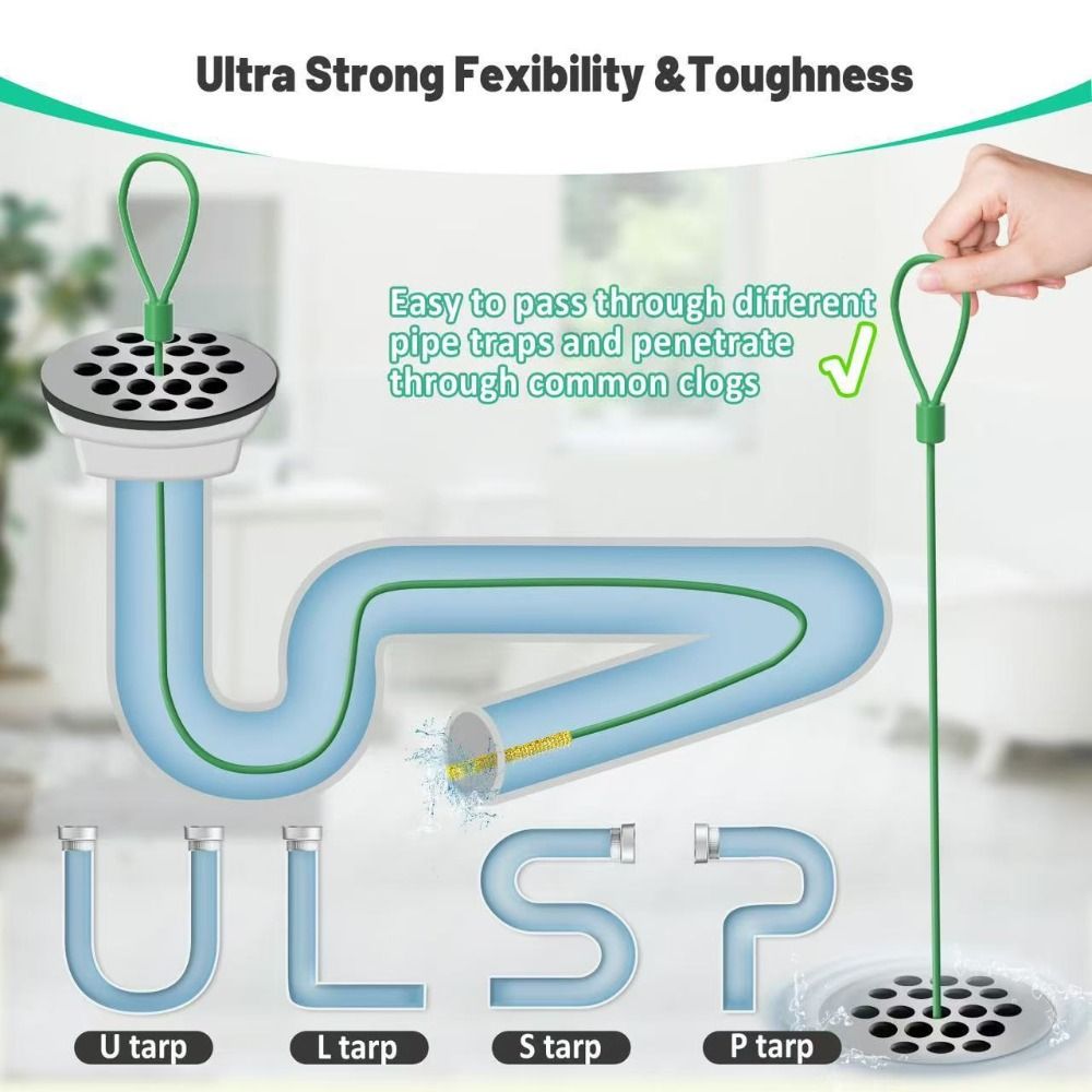 5pcs Practical Flexible Drain  - Drain Snake Flexible 评论和价格