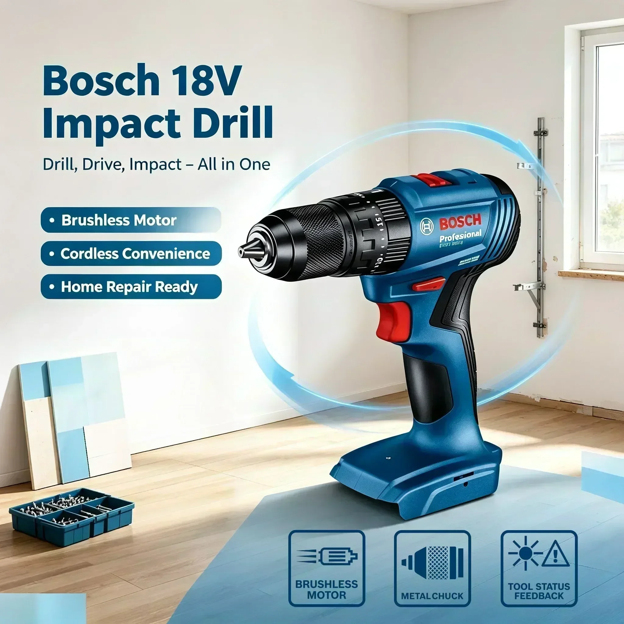 Bosch GSB 185-LI 18V Brushless - Bosch Drill Gsb 18V 评论和价格