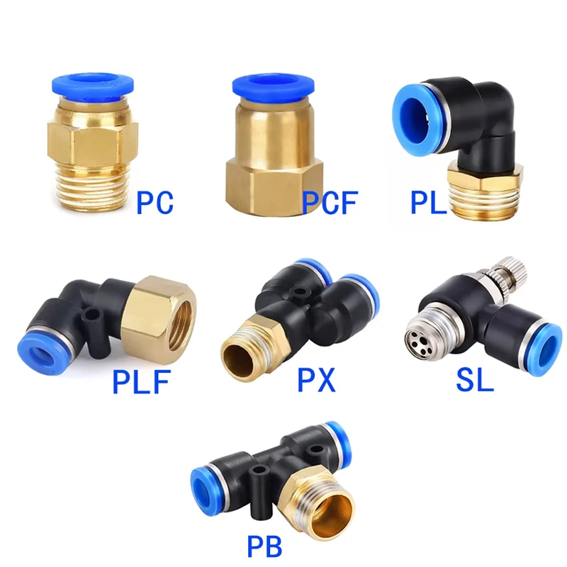 1PCS Pneumatic Quick Connector - Compression Fitting Brass 评论和价格