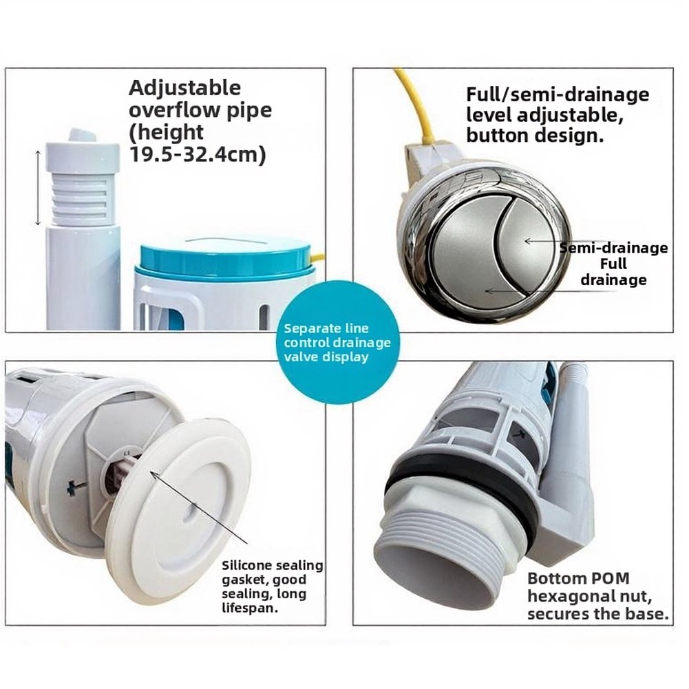 1 Piece Dual Flush Valve Cable - Toilet Fill Valve 评论和价格