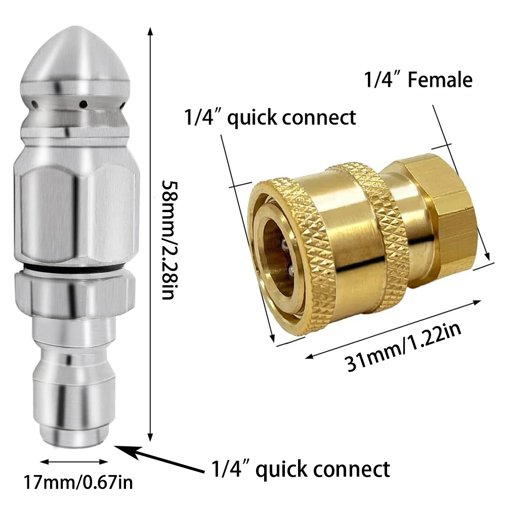 Water Jet High Pressure Spraye - Drain Pipe Clip 评论和价格