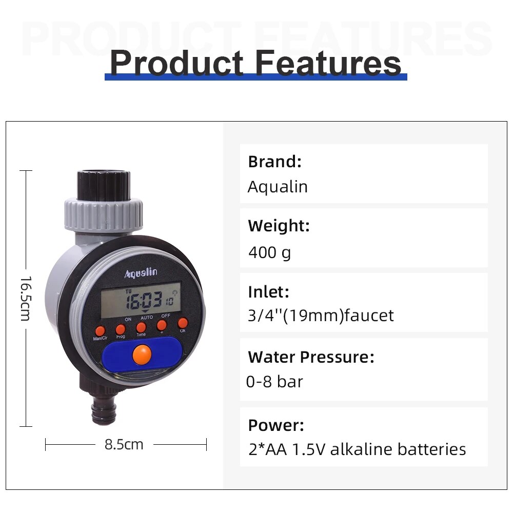 Automatic LCD Display Watering - Float Ball Valve 评论和价格
